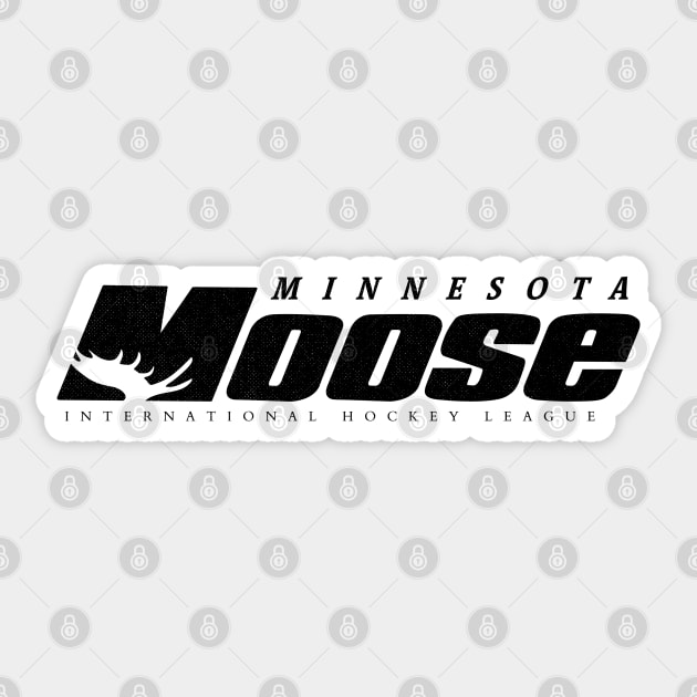 Defunct Minnesota Moose Hockey 1994 Sticker by LocalZonly